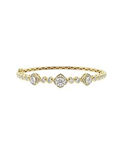 2 ct. tw. Floral Bangle Bracelet