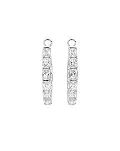 4 ct. tw. Emerald Inside Out Hoop Earrings