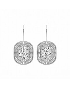 5 3/4 ct. tw. Vintage Oval Halo Earrings