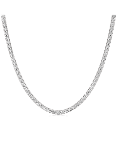 10 ct. tw. Tennis Necklace with Extender in 14k White Gold