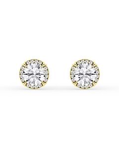 1 3/5 ct. tw. Luna Halo Earrings