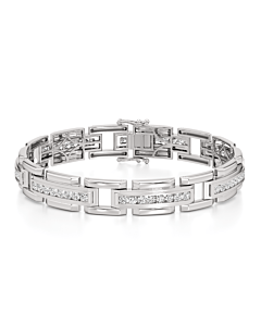 5 ct. tw. Round Station Channel Fashion Bracelet
