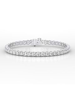 10 ct. tw. Round Lab Grown Diamond Tennis Bracelet in 14k White Gold