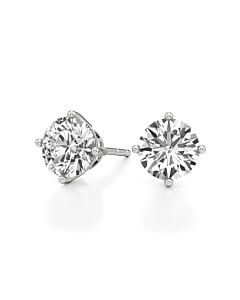 10 ct. tw. Round Studs Earring in 14k White Gold