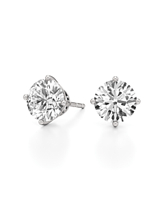 6 ct. tw. Round Studs Earring in 14k White Gold