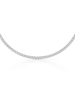 20 ct. tw. Straight Line Tennis Necklace in 14kt White Gold