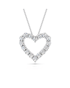 2 ct. tw. Round Heart Pendant Only 