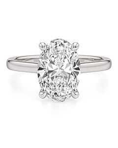 3 ct. Solitaire Ring in 14k White Gold