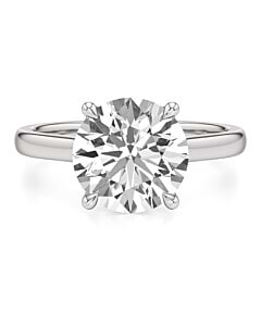 3 ct. Round Lab Grown Diamond Solitaire Ring in 14k White Gold