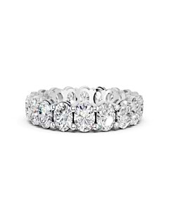 5 ct. tw. Oval Eternity Band in size 7 in 14k White Gold