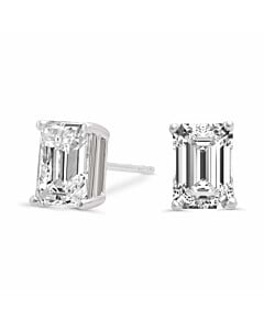 2 ct. tw. Emerald Stud Earrings in 14k White Gold