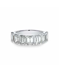 5 ct. tw. Emerald 7 Stones Band in 14k White Gold
