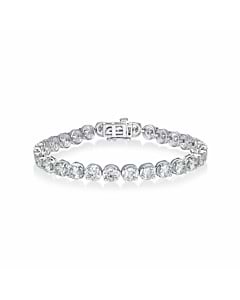12 ct. tw. Round Lab Grown Diamond Tennis Bracelet in 14k White Gold
