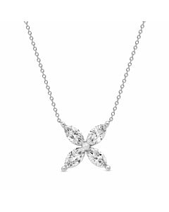 2 3/4 ct. tw. Marquise Four-Stone Fashion Pendant in 14k White Gold