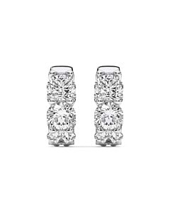 5 ct. tw. 5 Stone Inside Out Hoop Earring in 14k White Gold