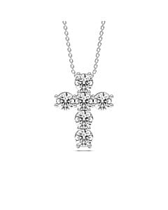 5 ct. tw. Cross Pendant in 14k White Gold