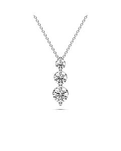 3 ct. tw. Lab Diamond Snowman Pendant
