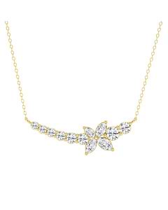 Marquise Curved Butterfly Fashion Necklace