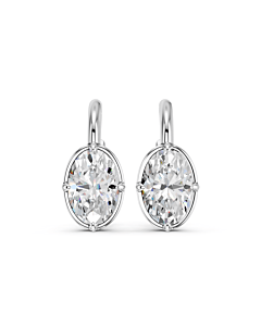 5 ct. tw. Oval Dangle Earrings in 14k White Gold