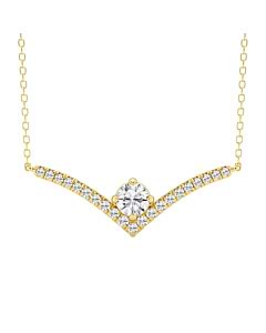 3/4 ct. tw. Round Chevron Fashion Pendant