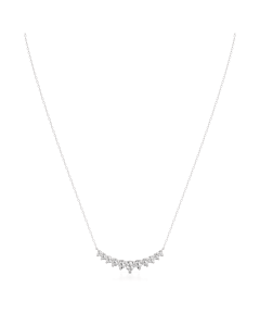 Round Eleven Stone Fashion Necklace