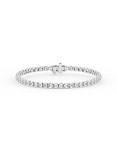 8 1/4 ct.tw. Cushion Tennis Bracelet in 14K White Gold