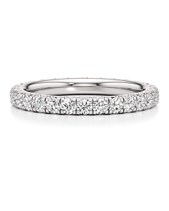 1 - 3 ct. Round French Pave Eternity Band