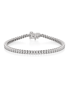 2 - 7 ct. Half Bezel Tennis Bracelet